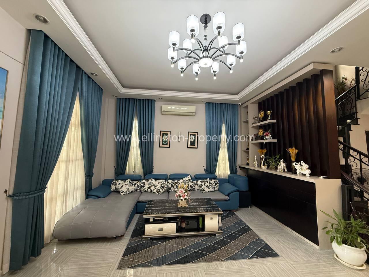 Villa For Rent In Chroy Changvar - Ellington Property