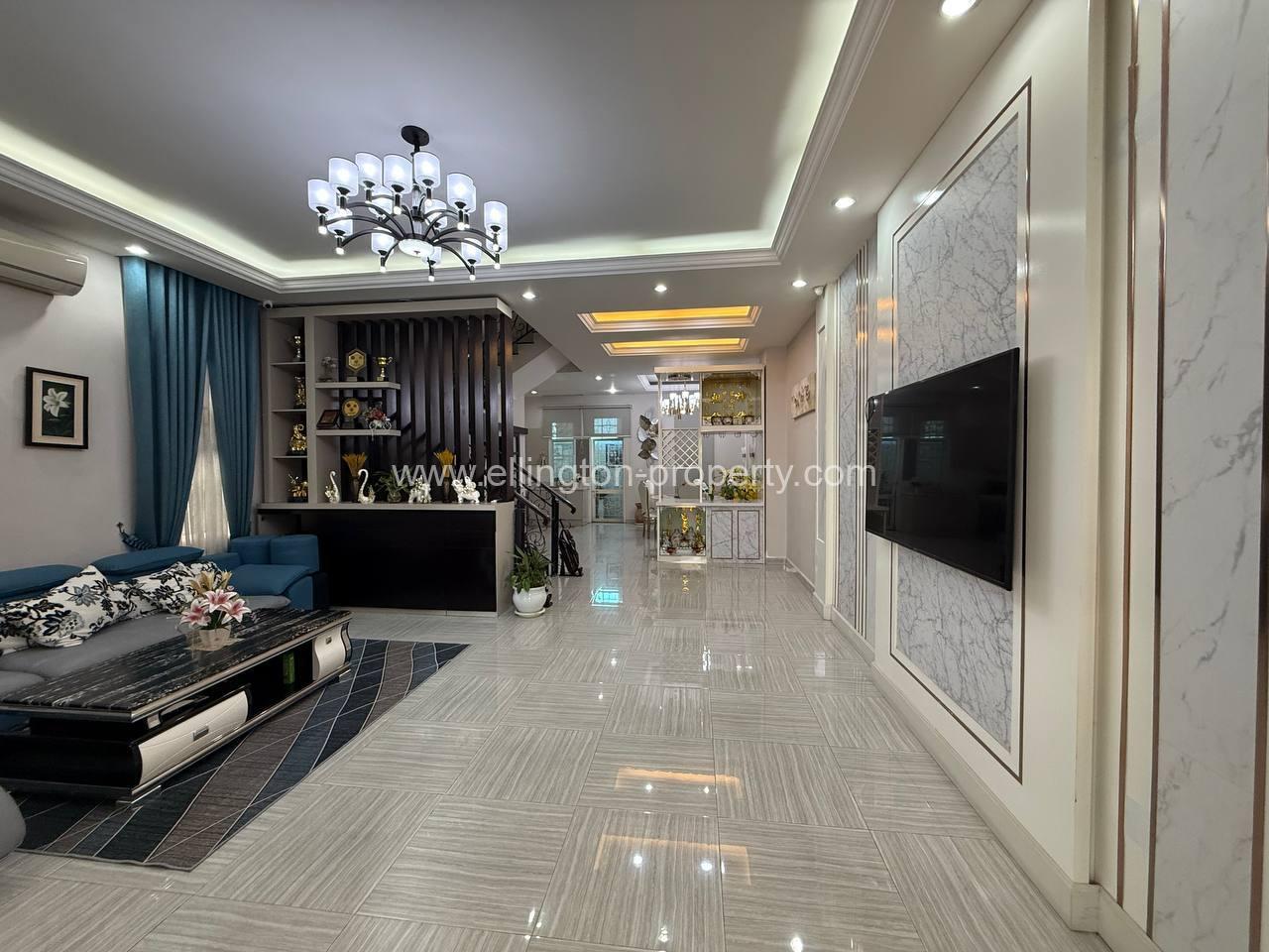 Villa For Rent In Chroy Changvar - Ellington Property