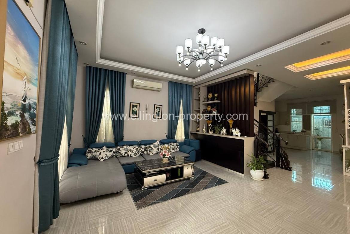 Villa For Rent In Chroy Changvar - Ellington Property