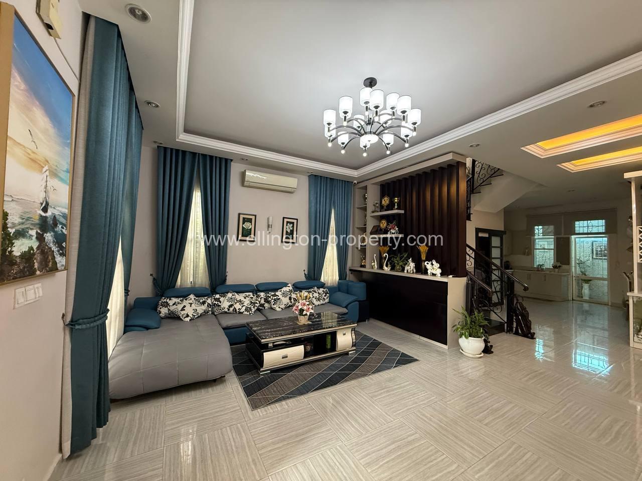 Villa For Rent In Chroy Changvar - Ellington Property