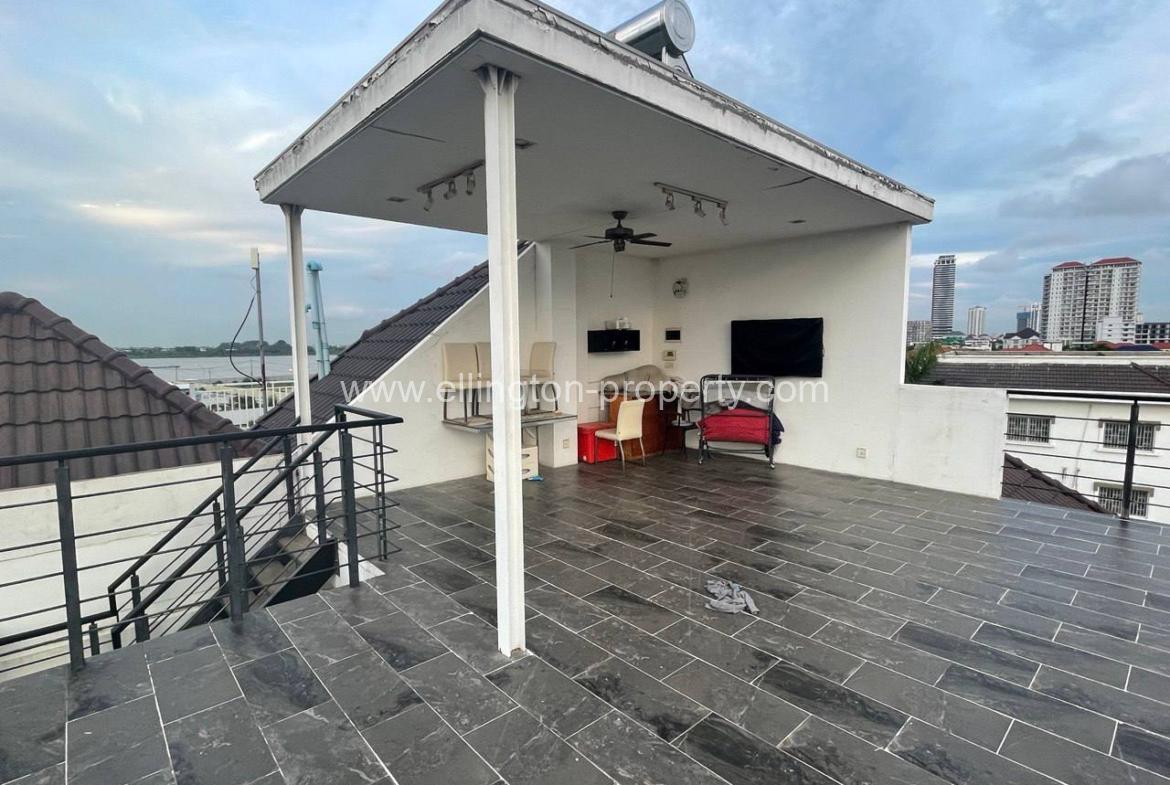 Villa For Rent In Chroy Changvar - Ellington Property
