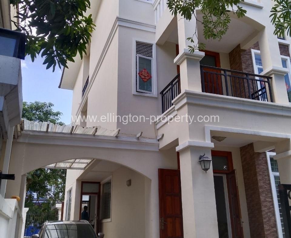 Villa For Rent In Chroy Changvar - Ellington Property