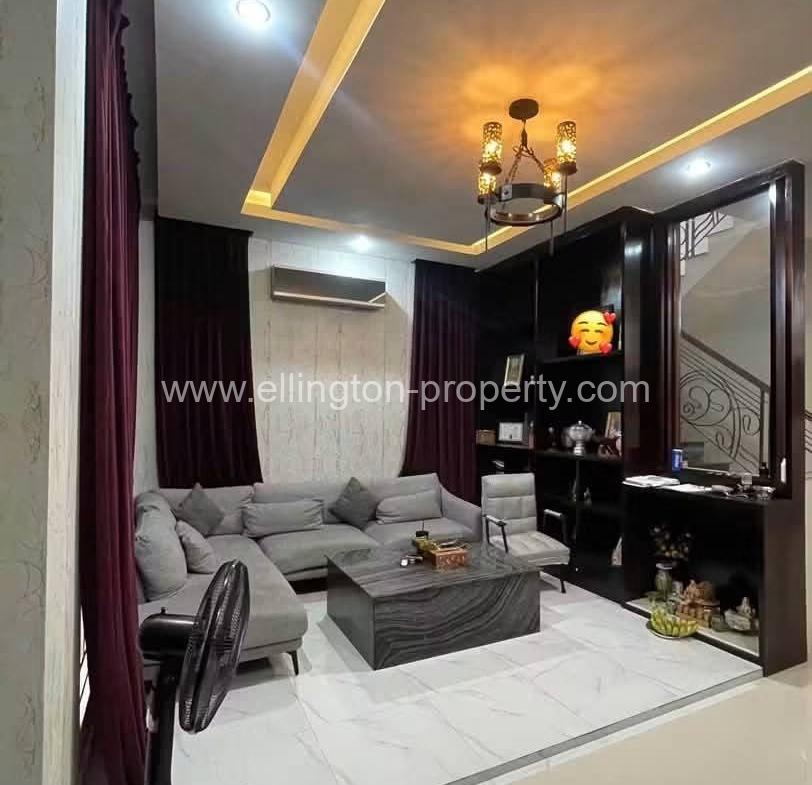 Twin Villa For Rent In Borey Peng Huoth Beung Snor - Ellington Property