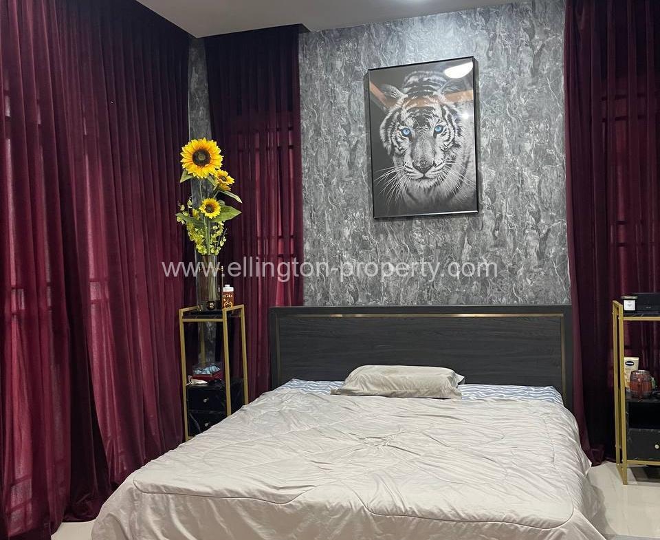 Twin Villa For Rent In Borey Peng Huoth Beung Snor - Ellington Property