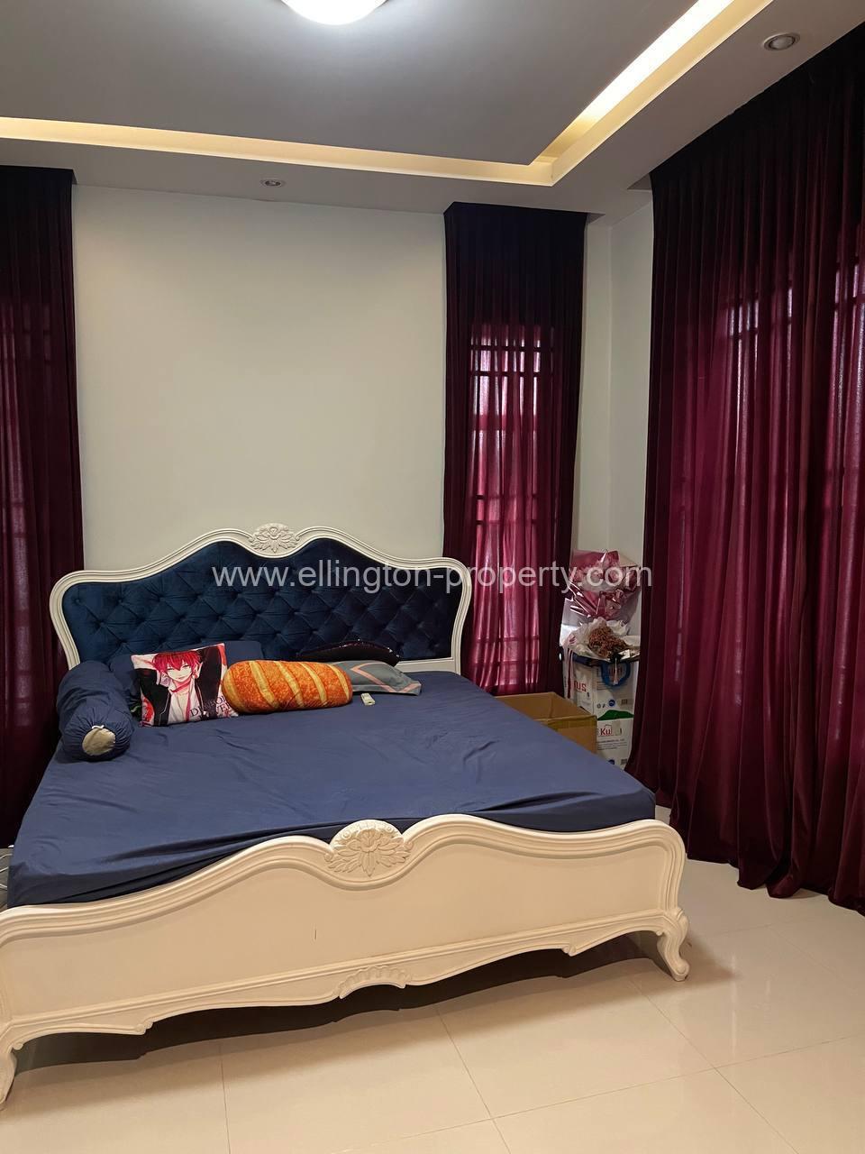 Twin Villa For Rent In Borey Peng Huoth Beung Snor - Ellington Property