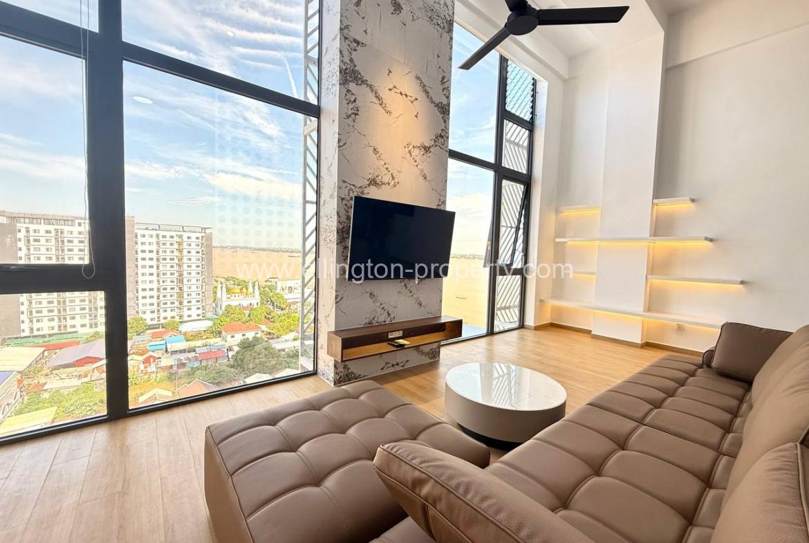 Loft 2 Bedrooms For Rent In Morgan Enmaison Chrouy Changvar - Ellington Property