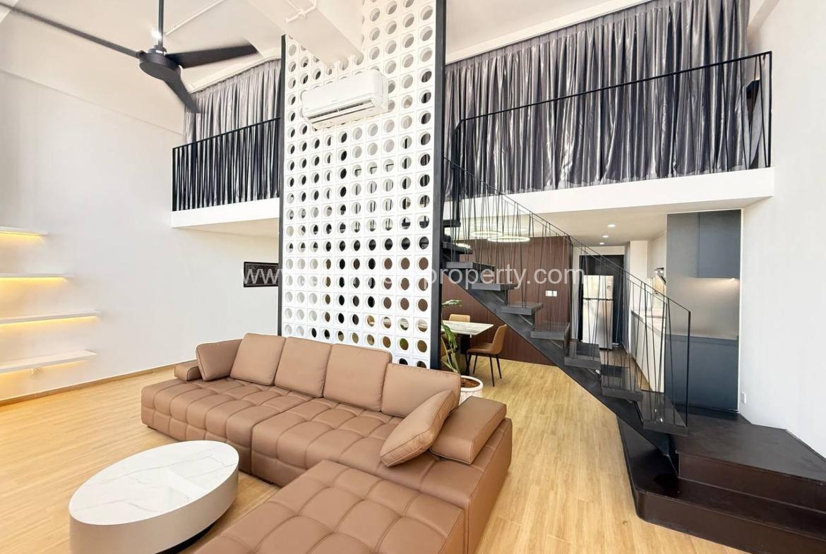 Loft 2 Bedrooms For Rent In Morgan Enmaison Chrouy Changvar - Ellington Property