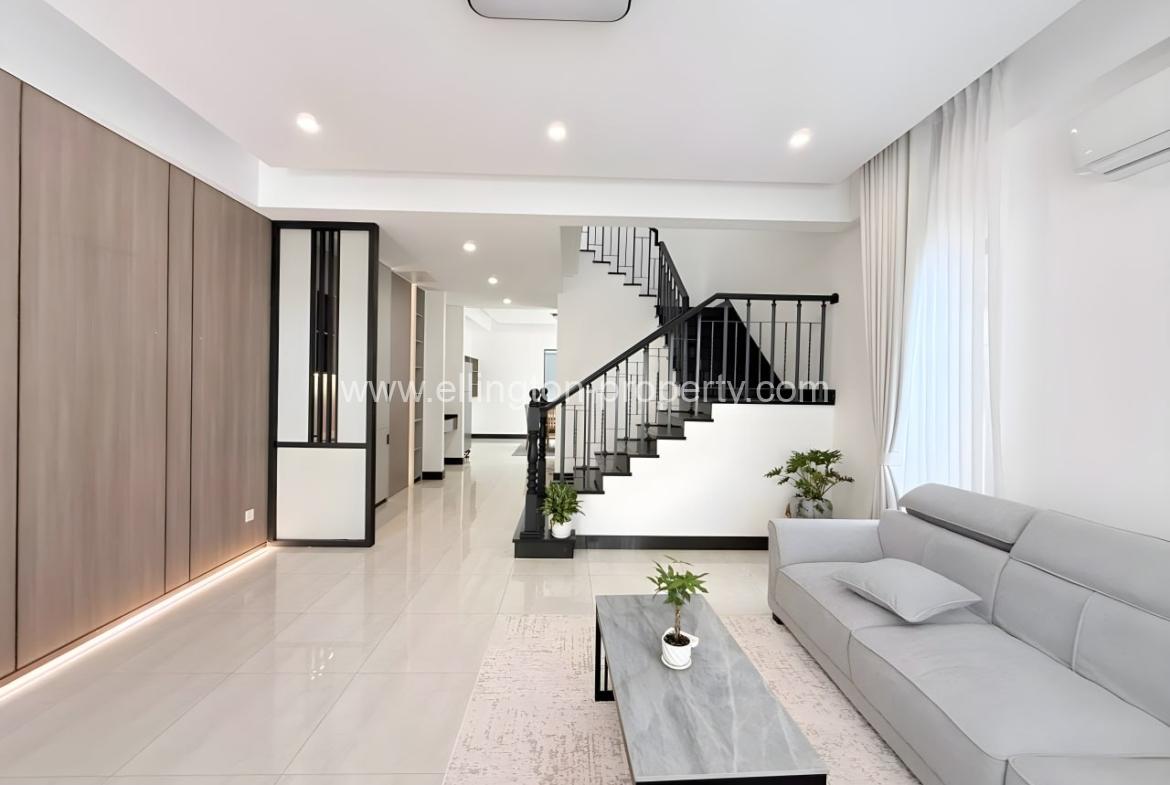 Modern Villa For Rent In Chroy Changvar - Ellington Property