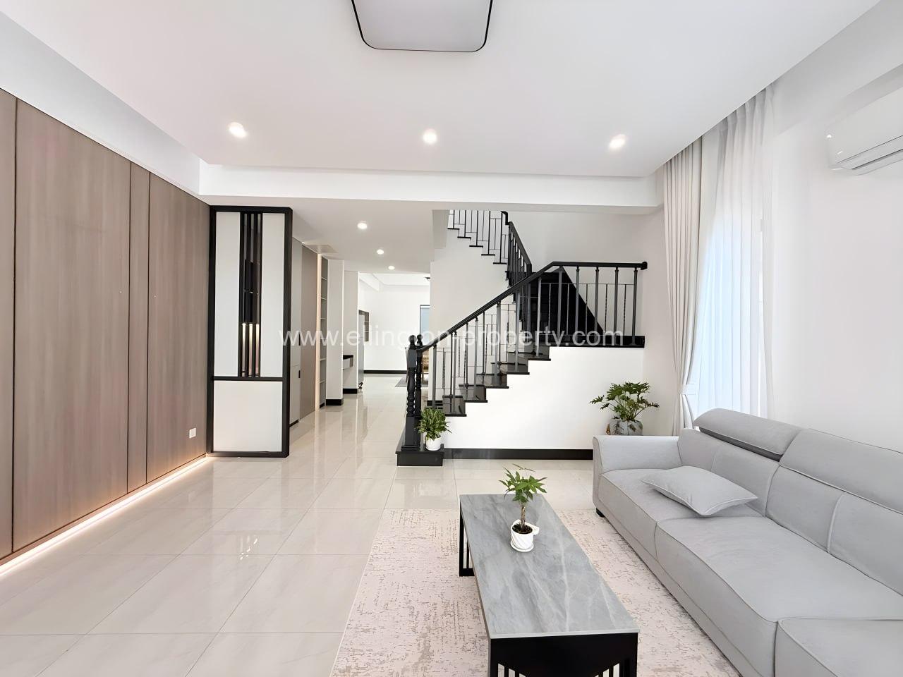 Modern Villa For Rent In Chroy Changvar - Ellington Property